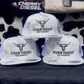 Barbed Bull Trucker Hat MultiCamo White