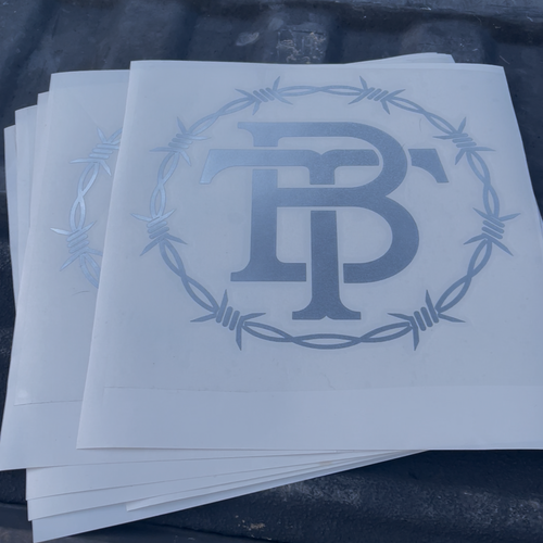 10” Logo Decal Chrome