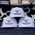 Barbed Bull Trucker Hat White