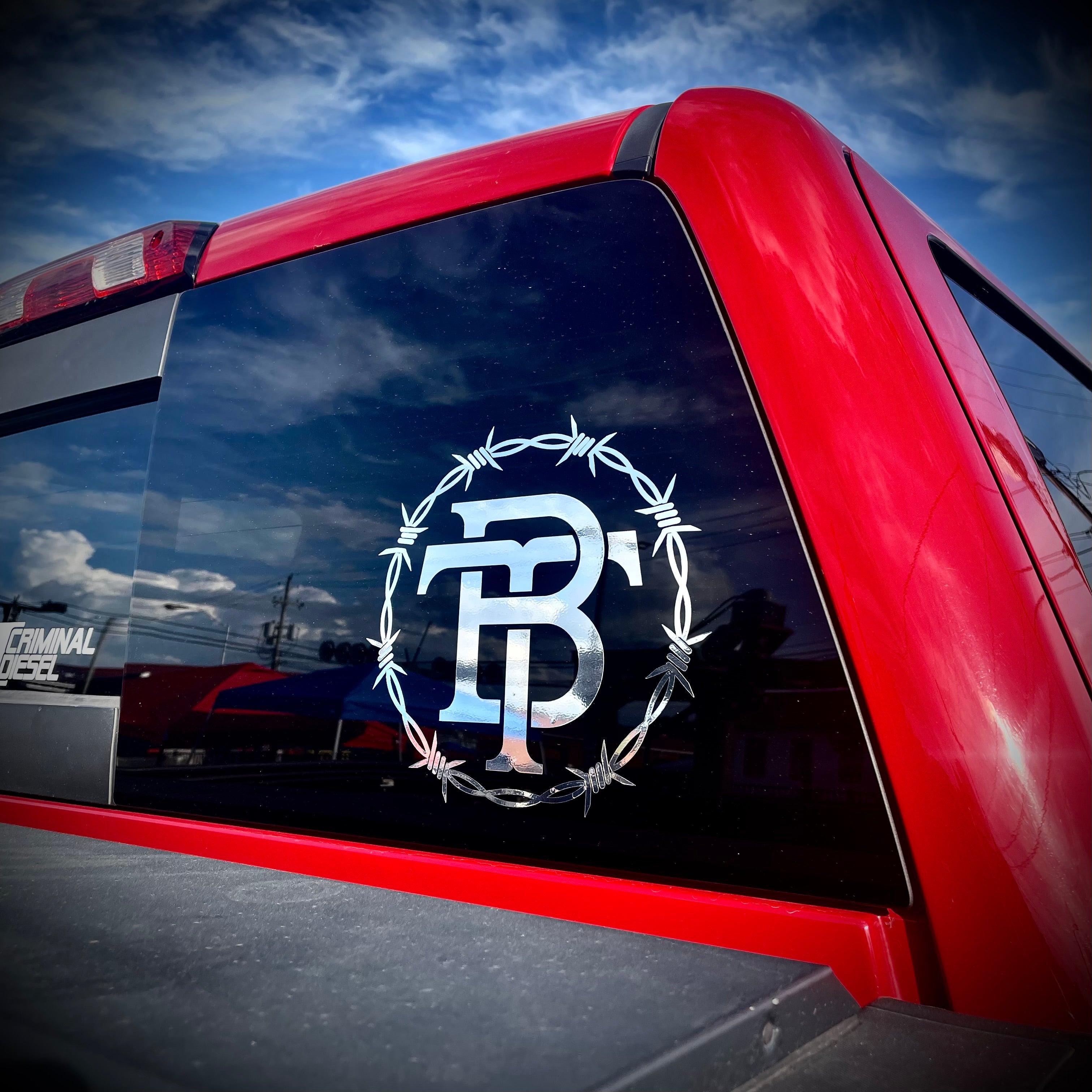 10” Logo Decal Chrome