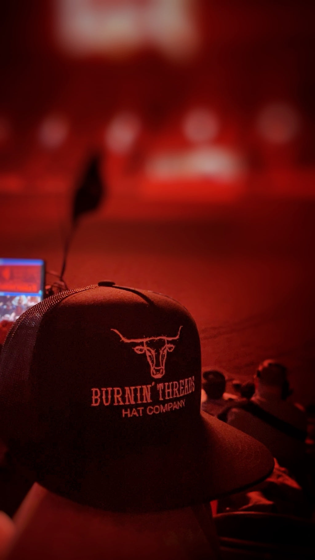 Barbed Bull Trucker Hat Black