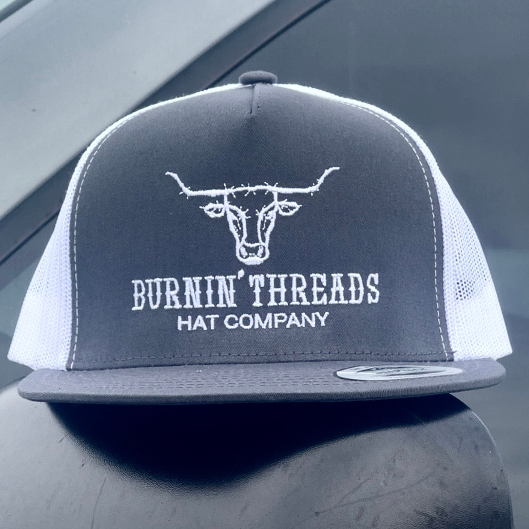 Barbed Bull Trucker Hat Charcoal