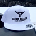 Barbed Bull Trucker Hat White