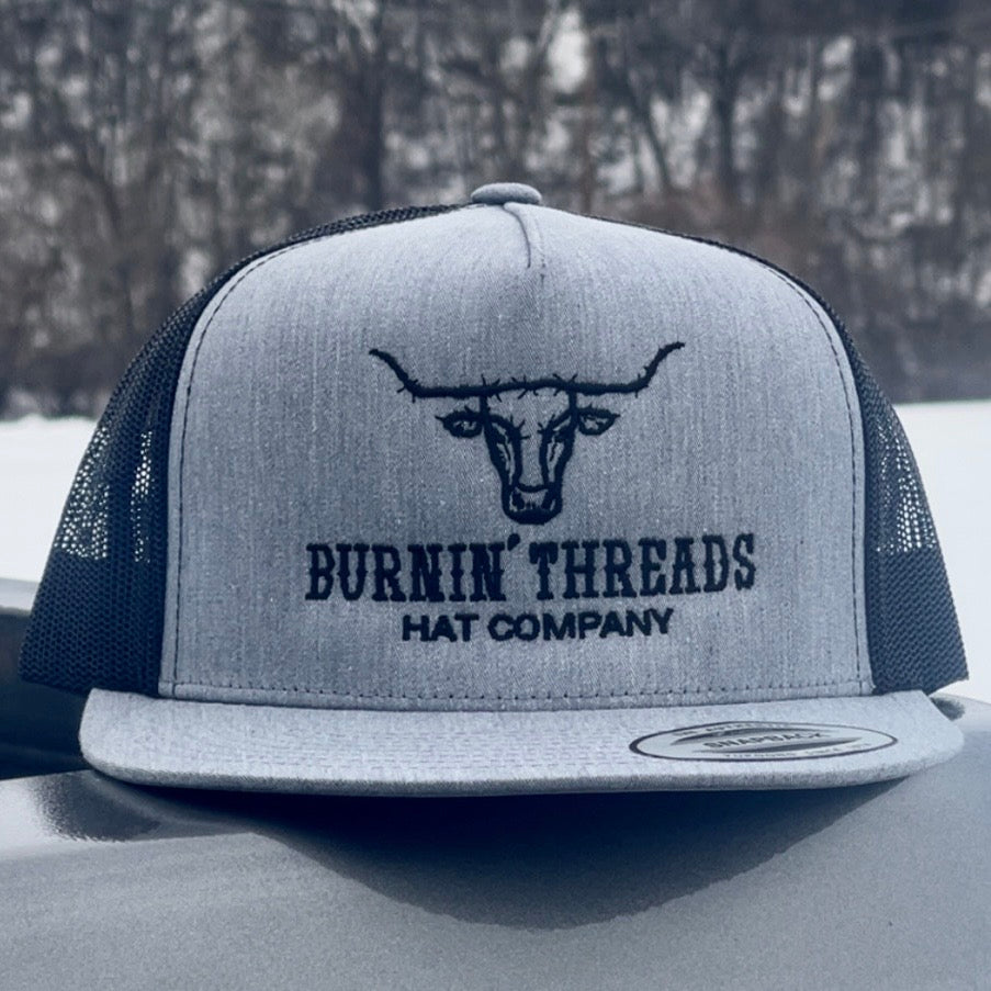 Barbed Bull Trucker Hat Grey